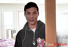 fascinated by brunette naked step sister brother fucks her- angel ryder