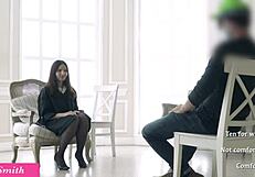 jeny smith invited a guy for her experiment, turned off lights, got naked, and he liked the butt plug in her ass