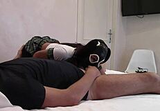 preview - milf in sexy clothes and nylons fucked in mouth ass and pussy