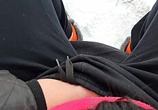 I riskily jerk off in a public park around people