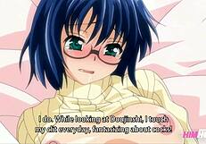 anime girl begs for cum in pussy during first anal fuck with monster cock