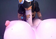 Night Rose Thresome Movie on Pornbl.Com Features Anime Cartoon Futanari with Big Tits and Monster Cocks