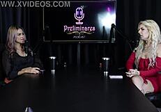 Brazilian blonde kyra sex in sheer red lingerie explores bdsm compilation with group swingers