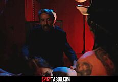 पब्लिक थ्रीसम में रफ एनल और ब्लोजॉब से इमोशन्स हाई