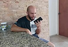 Stepbrother Catches Me Masturbating on Video Call and Helps Finish