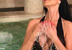 Busty MILF Ania Kinski transforms sensual massage into oiled double penetration threesome