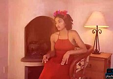 Indian milf beauty angel constance shows off her fantastic curves