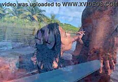 feeling wild and free on that nudist beach with my friend, giving in to the passion without any barriers, raw and intense under the sun