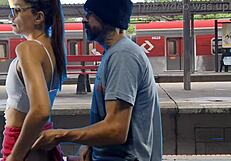 me and my partner had sex in the train terminal publickly