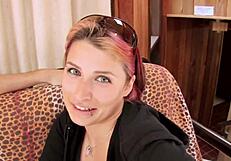 Amateur Tattooed Slut Gets Her Tight Pussy Fucked Hard By A Big Cock, Leading To Intense Orgasm