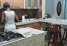 i catch my stepsister dancing sexy semi naked in the kitchen, what do i do?