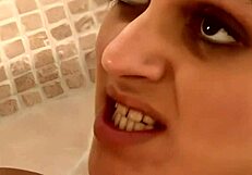 naudia nyce starts with bath masturbation then gets fucked in various positions