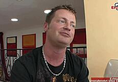 Husband fucks a skinny blonde teen 18+ infront of his wife