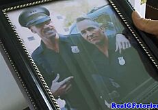 Horny Housewives Facial From Her Husbands Pal