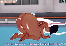 Boku No Hero Bunny Masturbates To Orgasm In Game