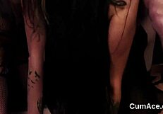 Horny Looker Receives Intense Cumshot Facial While Sucking Semen