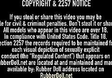 Creepy tune and rubberdoll dildo fuck latex babe ava addams in detailed scene