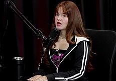 Angel Bloomm Dances Naked On Sheer Red Watch!