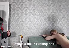 Pregnant Teen ASS FUCKED in front of husband