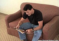 Tall Blonde Dominatrix Facesits Man Hard With Her Ass!