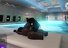 Lesbians playing and having fun together