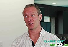 Busty Blonde Masseuse Gives Client Wet Naked Nuru Massage and Fucks Him - Clarke Kent River Lynn