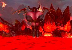 maggie wishing happy halloween with huge tits