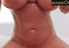 In the house of fire, busty french milf anissa kate offers jugs for wiener hugs