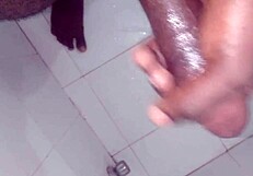 Play with my huge dick while wife's away.