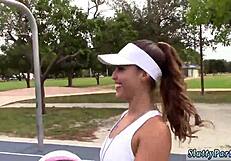 Blonde Granny And Teens Craving Cum In Basketball Compilation