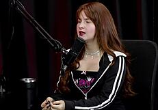 Angel Bloomm Dances Naked On Sheer Red Watch!