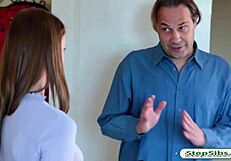 Why did sexy teen chloe scott get banged by her stepdad with big cock?