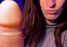 Double cumshot JOI challenge in blowjob POV