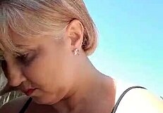 african woman exposes on beach