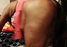 i bent over petal for a huge cock doggystyle pounding, her shaved pussy taking every inch in this retro homemade update.