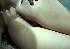 Beautiful Indian girl engages in intense anal sex with partner in bedroom, featuring close-ups and dirty talk.