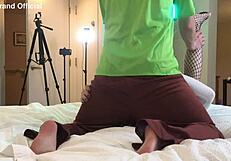 How does shaggy fuck the ts college student in roleplay?