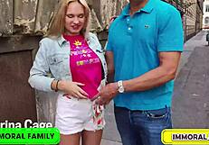 i'm irina getting huge doughnut load, begging for breakfast