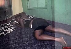 Good Friday Fuck with Neighbor Guy After Meeting, Washing Clothes in Bathroom Before Getting Down