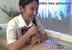 Sultry Japanese school-girl Suzu Ichinose in a JAV encounter