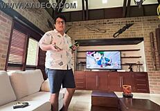 i fuck my stepbrothers best friend with big cock in bareback fucking and cum in mouth