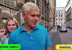 i'm irina getting huge doughnut load, begging for breakfast