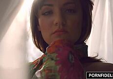 Charlotte cross gets a pussy massage and creampie