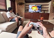 i fuck my stepbrothers best friend with big cock in bareback fucking and cum in mouth