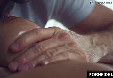 Charlotte cross gets a pussy massage and creampie