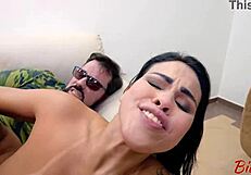 she enjoys watching her friend get fucked by her husband, seeing cum drip from pussy.