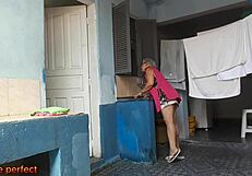 Caught boss jerking off, employee seduces him – will he tell his wife?