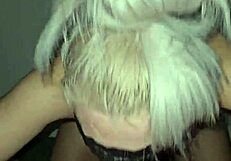 Blonde stepsister getting fucked while I watch eagerly