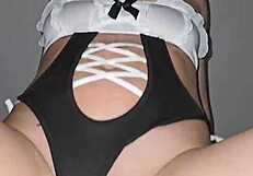 Blonde stepsister getting fucked while I watch eagerly