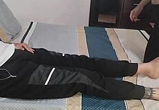 I suck the whole cock of my stepson's teacher to get him to pass the subject